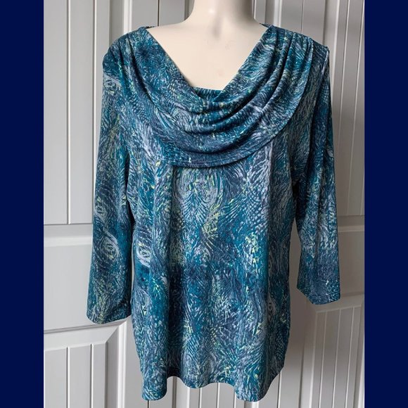 Haggar Silky Knit Top szPL - Picture 2 of 9